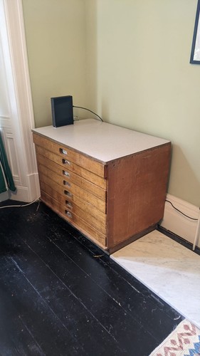 Architects plan chest - plan, solid