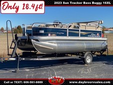 2023 Sun Tracker Bass Buggy 16XL Bass Fishing Pontoon Boat 50HP Mercury 4 Stroke