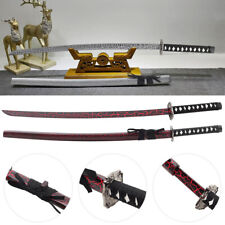 Wooden Bokken Sword Art Training Martial Kendo Samurai Katana Cosplay w/Scabbard