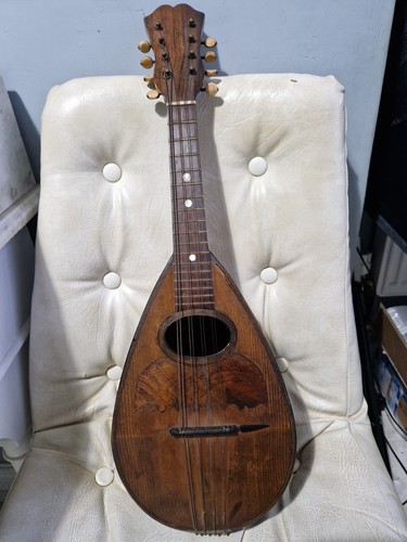 Antique mandolin made italy - mandolin, in