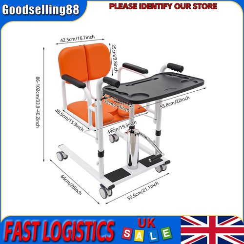 Hydraulic patient lift chair - patient,