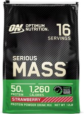 Optimum Nutrition Serious Mass,Strawberry Flavour, 16 Servings, 5.45KG
