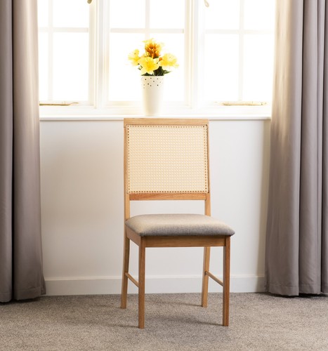 Ellis dining chair pair oak - dining,