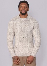 Classic Aran Wool Jumper -