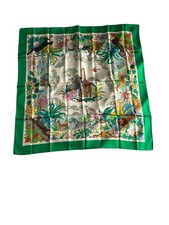 Gucci Silk Scarf Safari Print