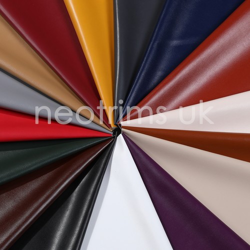 Faux leather fabric smooth - faux,