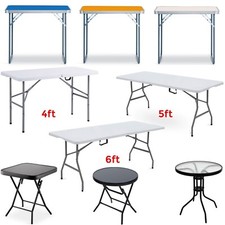 HEAVY DUTY INDOOR OUTDOOR PORTABLE FOLDING PICNIC PARTY DINING CAMPING TABLE