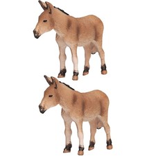 2Pcs Donkey Model Desktop