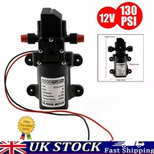 12V Water Pump Pressure Diaphragm Self Priming 130PSI 6L/Min RV Caravan Boat 70W