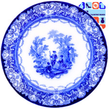 Doulton Watteau Flow Blue