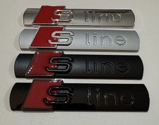 2x Audi S-line Wing Badge Logo
