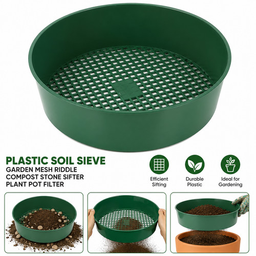 Plastic soil sieve - garden, mesh