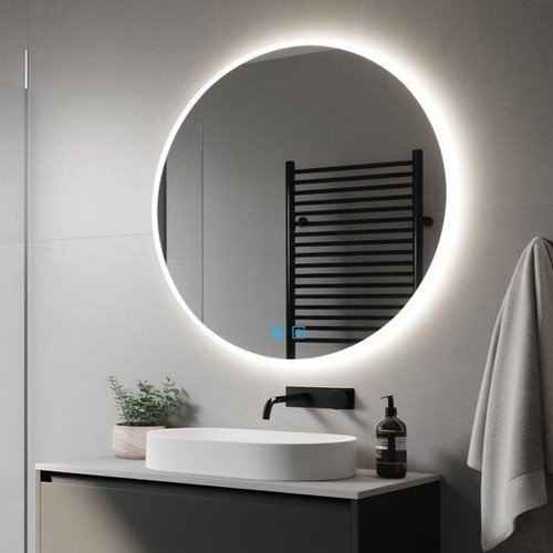 Round led bathroom - round,