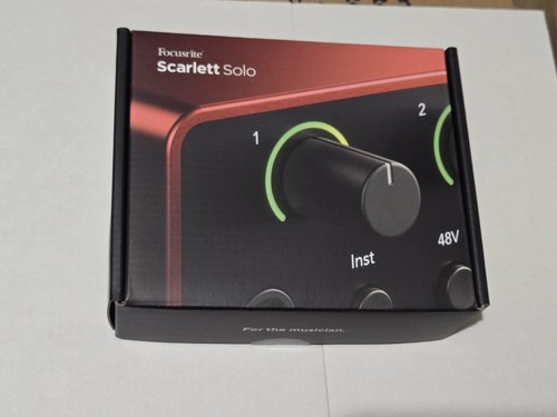 Focusrite scarlett solo - scarlett, 4th