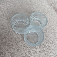 Set of 3 glass floating