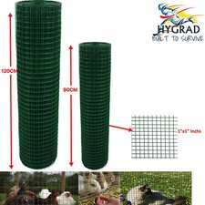 HYGRAD PVC Coated Welded Wire Mesh Aviary Fence Chicken Rabbit Garden 30 Meter