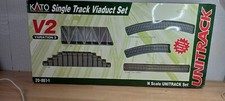 N GAUGE KATO 20-861-1 SINGLE TRACK VIADUCT SET INCLINE OVAL WITH BRIDGES 315MM