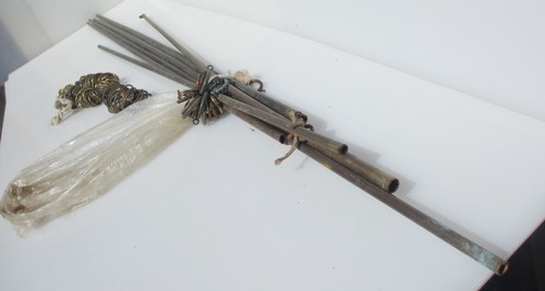 Antique brass rods poles rails - brass,