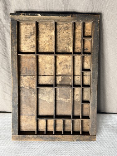 Vtg wooden printers - wooden,