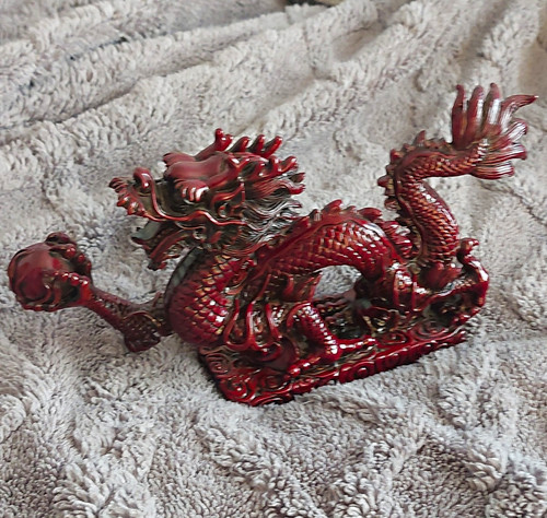 Red chinese shenlong dragon - chinese,