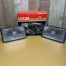 Lucas Glass Lens for Square 8 Driving Lamps Fog Lights One Pair Of Lens NOS