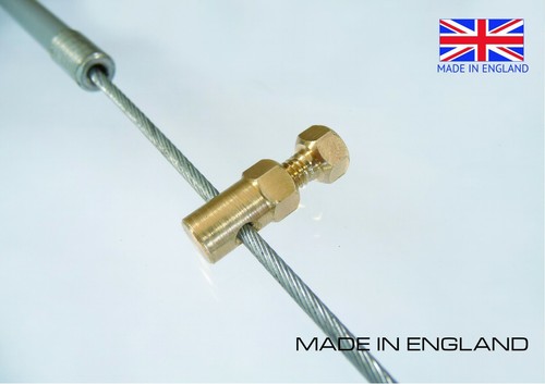 Solderless nipple 2mm brass - 6.2mm,