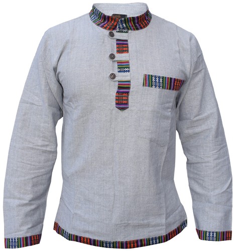 Hemp cotton ethnic border - hemp,