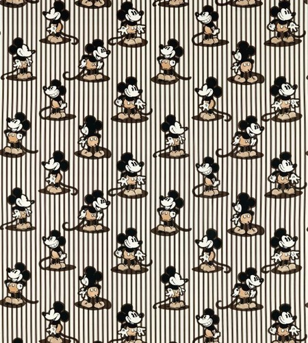 Mickey stripe humbug fabric - mickey,