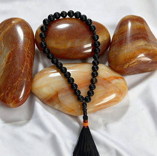 Black onyx stone islamic - black,