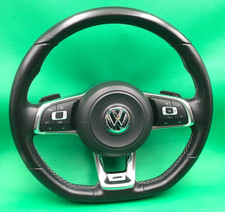 Genuine 2016 OEM  VW GOLF 7.5 "R-Line" Series Leather Steering Wheel - PLZ READ!