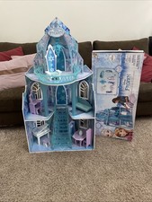 Kidkraft Disney Frozen Elsa Castle Dollhouse furniture chandelier RARE Complete