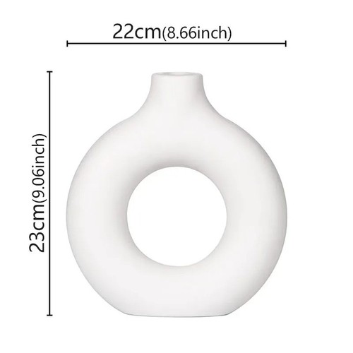 Nordic circular vase hollow - nordic,