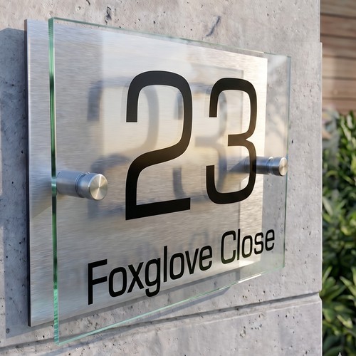 House number plaques door - number,