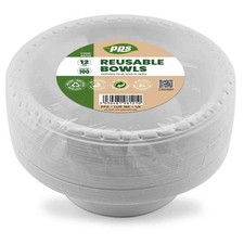 White Reusable Plastic Bowls