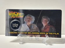 Back to the Future movie prop - Delorean Metal Piece - Screen Used Prop