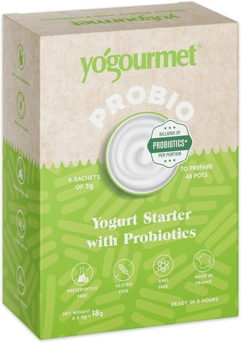 Yogourmet probiotic yogurt - -,