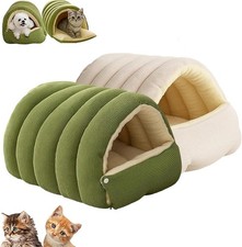 Removable and Washable Winter Closed-Off Cat Bed, Cozy Monster Cat Bed Small Dog