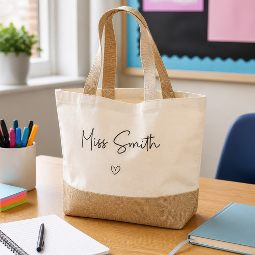 Personalised teacher tote bag - teacher,