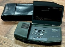 Vintage Citizen T530 Portable LCD TV & Radio Supplied With Case (FreePost)
