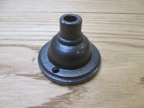 Cast iron ceiling rose plate - iron, rose/