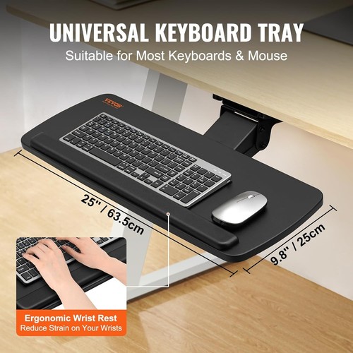 Vevor under desk keyboard - vevor,