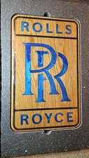 Rolls-Royce Oak and Resin Sign