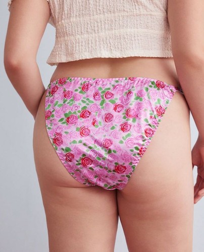 Pink rose floral - floral, satin