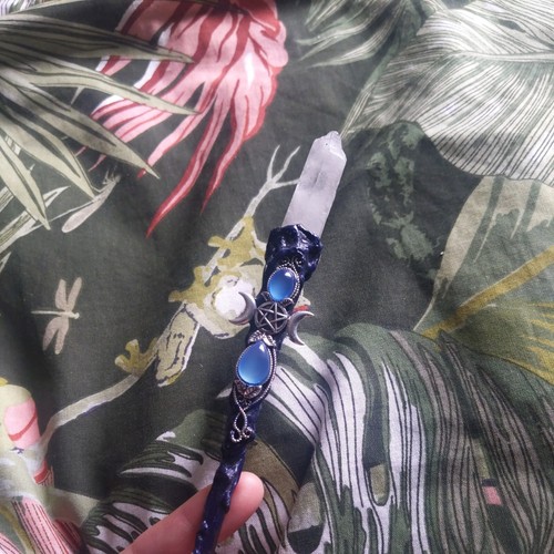 Handmade blue triple moon - handmade,