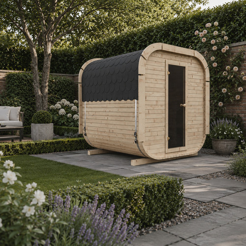 Luxury outdoor garden sauna - luxury,