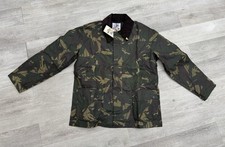 John Partridge British Waxed Cotton Landowner Green Camo Jacket Men Size 2XL