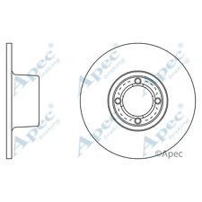 2x Brake Discs Solid For Austin Mini MK1 1275 GT Apec Red Front