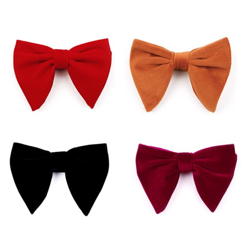 Bow tie men solid color - men, velvet