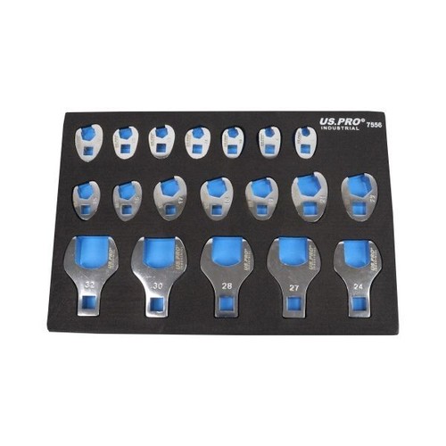 19pc crow foot - crow, spanner
