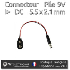 9V Battery Connector - DC 5.5 x 2.1mm, Arduino Mega 2560 1280 UNO R3 132